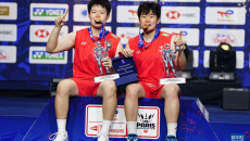 羽毛球世锦赛：刘圣书/谭宁获得女双冠军