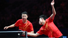 乒超联赛男子团体：山东魏桥·向尚运动对阵黄石华新