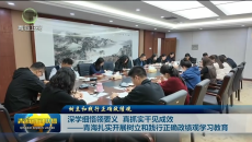 深学细悟领要义 真抓实干见成效——青海扎实开展树立和践行正确政绩观学习教育
