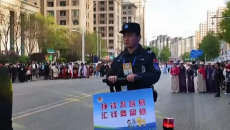 城北区豹街人气爆表 这一抹藏蓝格外亮眼 坚挺身姿帅出圈