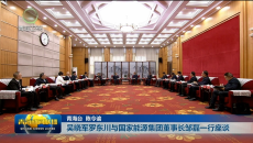 吴晓军罗东川与国家能源集团董事长邹磊一行座谈