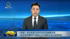 《求是》杂志发表习近平总书记重要文章《在庆祝中国共产党成立105周年大会上的讲话》