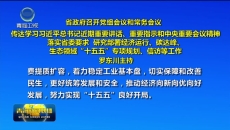 省政府召开党组会议和常务会议 罗东川主持