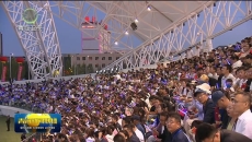 青海省第十九届运动会 第七届残疾人运动会在海西州德令哈市开幕 吴晓军宣布开幕 罗东川致辞