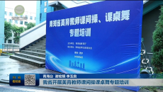 我省开展美育教师课间操课桌舞专题培训