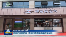浙青协作搭桥梁 青海好物直播亮相西子湖畔