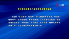 中共海北州委十三届十次全会精神解读