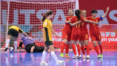 女子五人制足球亚洲杯中国队取“开门红”