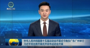 中华人民共和国第十五届运动会开幕式今晚在广东广州举行习近平将出席开幕式并宣布运动会开幕