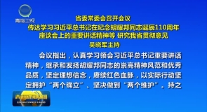 省委常委会召开会议