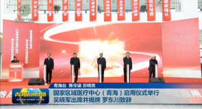 国家区域医疗中心(青海)启用仪式举行 吴晓军出席并揭牌 罗东川致辞