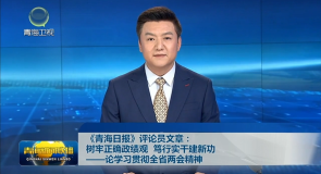 《青海日报》评论员文章：树牢正确政绩观 笃行实干建新功——论学习贯彻全省两会精神