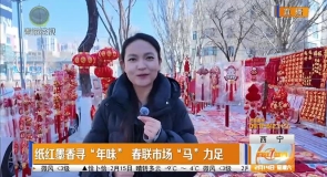 纸红墨香寻“年味” 春联市场“马”力足