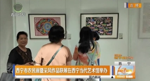 西宁市农民画暨采风作品联展在西宁当代艺术馆举办