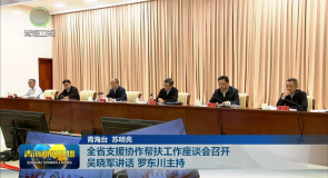 全省支援协作帮扶工作座谈会召开 吴晓军讲话 罗东川主持