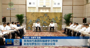 青海省代表团在福建学习考察 赵龙与罗东川一行座谈交流