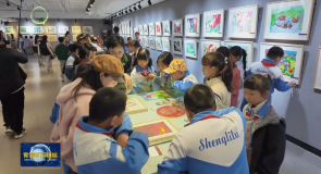 “纪念中国工农红军长征胜利90周年” 少儿美术作品展在省图书馆开展